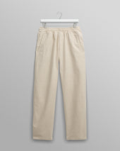 Tyne - Natural Cotton-Linen Ripstop Trousers