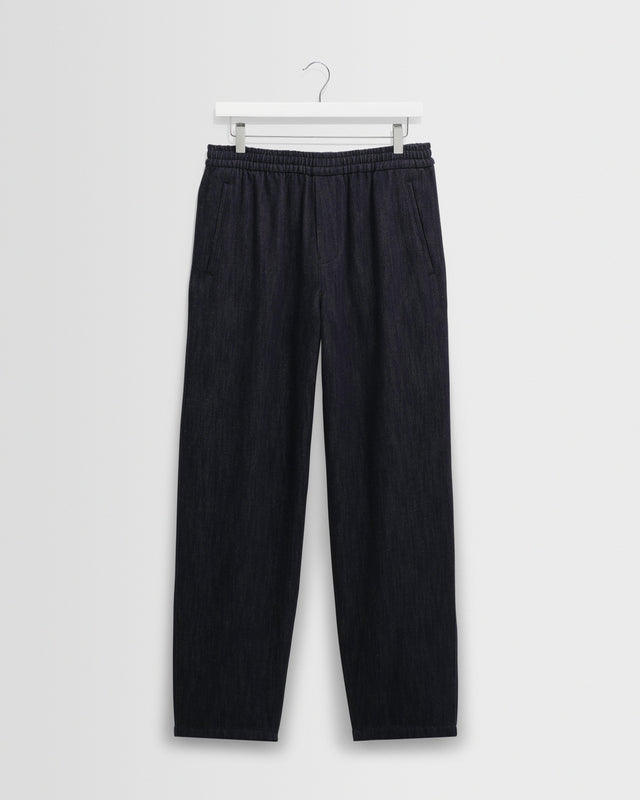 Tyne - Navy Wool-Blend Trousers