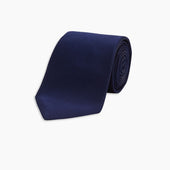 Seven Fold Plain Satin Silk Tie