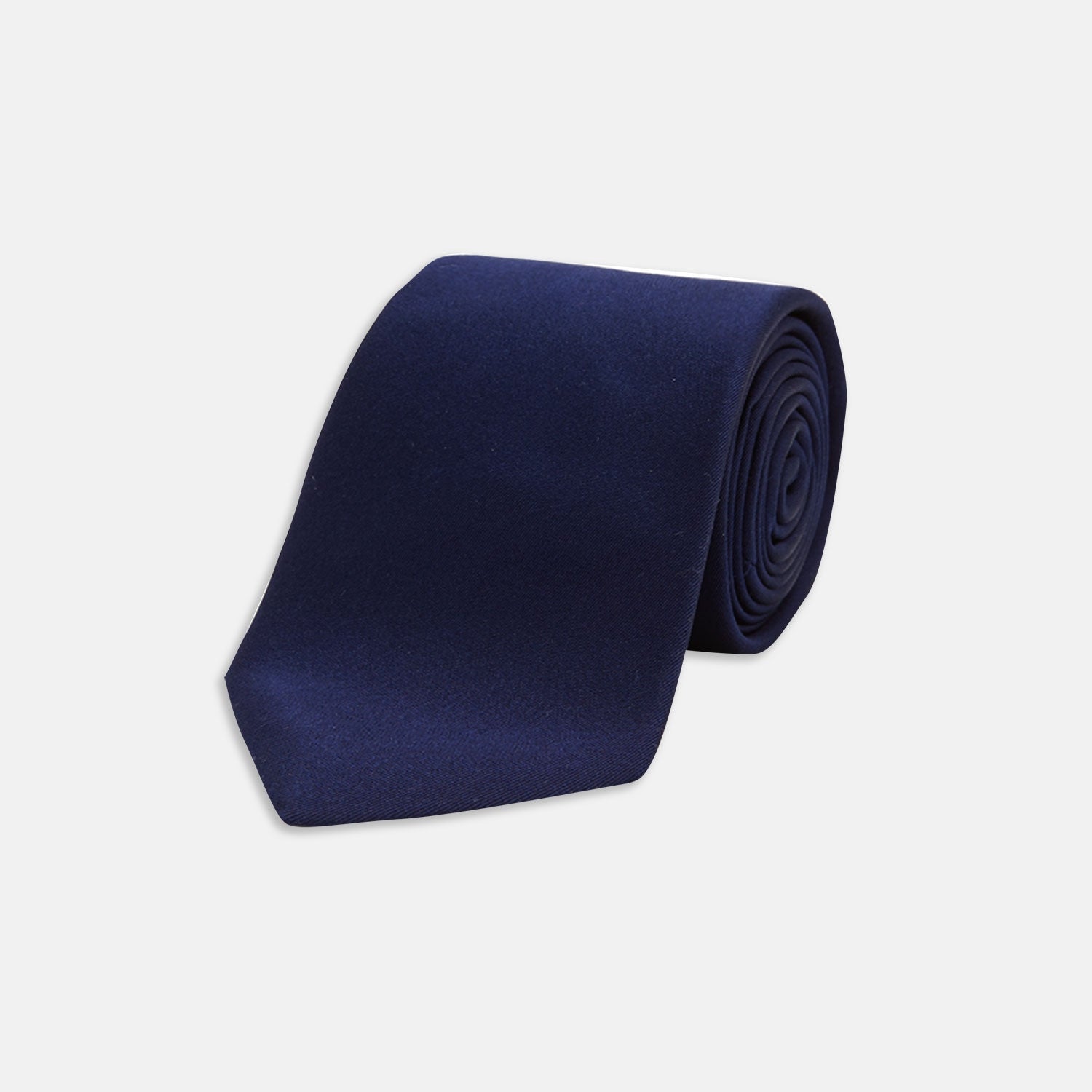 Seven Fold Plain Satin Silk Tie