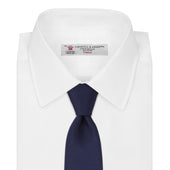 Seven Fold Plain Satin Silk Tie