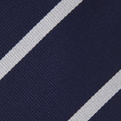 Seven Fold And White Blazer Stripe Repp Silk Tie