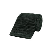 Green Knitted Silk Tie