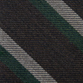 Japanese Striped Wool Tie Hand Rolled