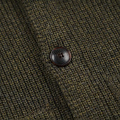 Ultra Heavyweight Collar Cardigan Green