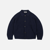 ULTRA HEAVYWEIGHT COLLAR CARDIGAN - NAVY