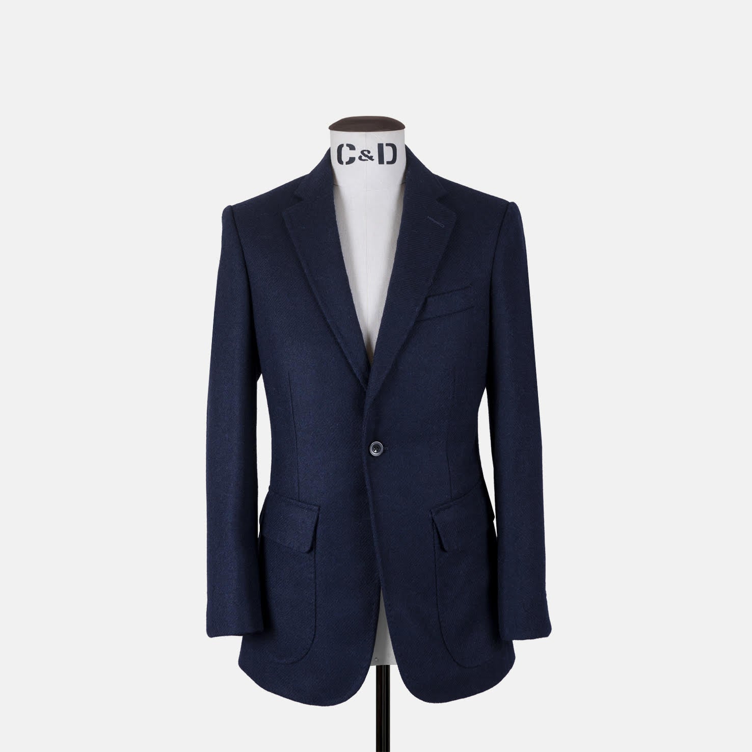 Notch Lapel Jacket In Tweed