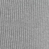 Ribbed Cashmere Blend Roll Neck In Grey