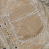 Riders Jacket Waxed Canvas Tumbleweed Red Interior