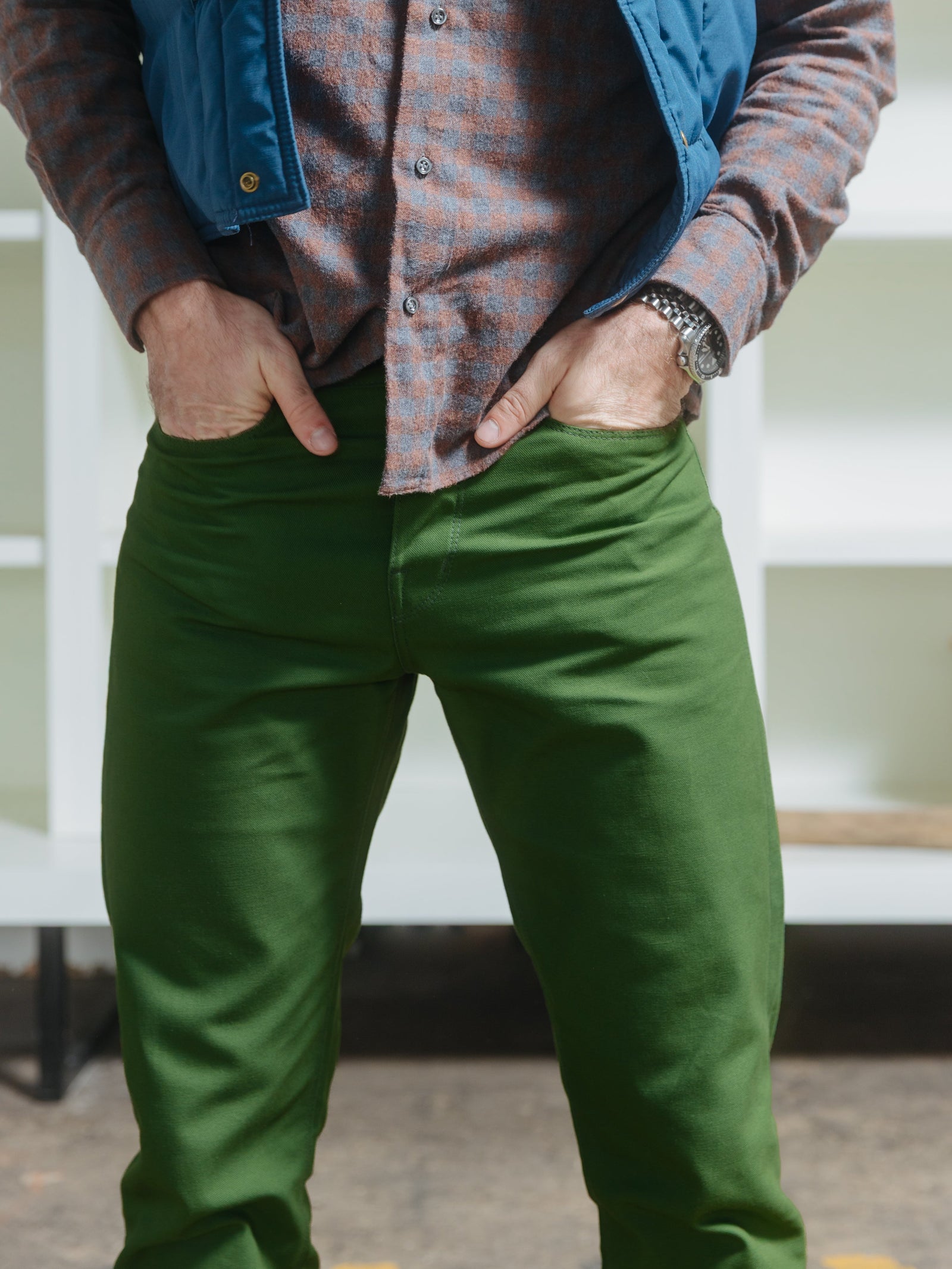 Ivy Duck Canvas - Pine Green