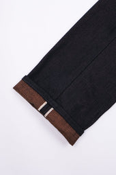 Avila Slim Taper 16 ounce Indigo Brown Denim