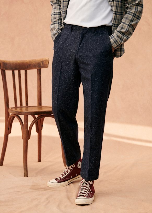 Alford Trousers - Flecked Navy
