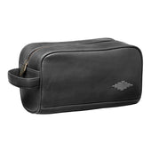 Hombre Washbag Black Leather