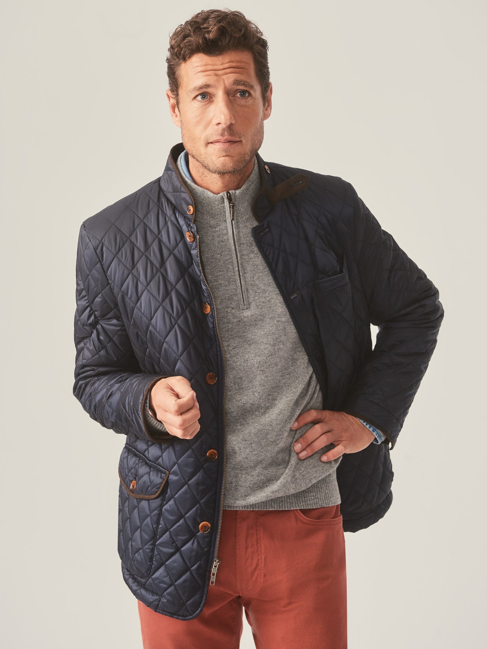 Solid Upland Quilted Jacket Men S Jackets U0026 Outerwear J Mclaughlin