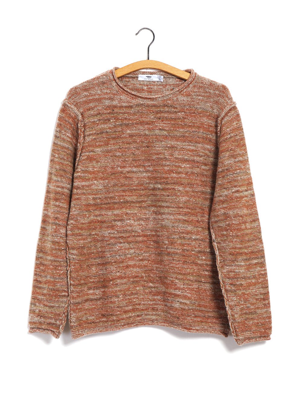 Varied Stripe Merino Cashmere Tunic Sweater Clementine