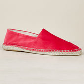 Velvet Espadrilles In Fuchsia