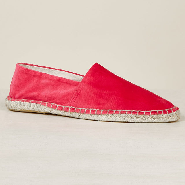 Velvet Espadrilles In Fuchsia