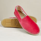 Velvet Espadrilles In Fuchsia
