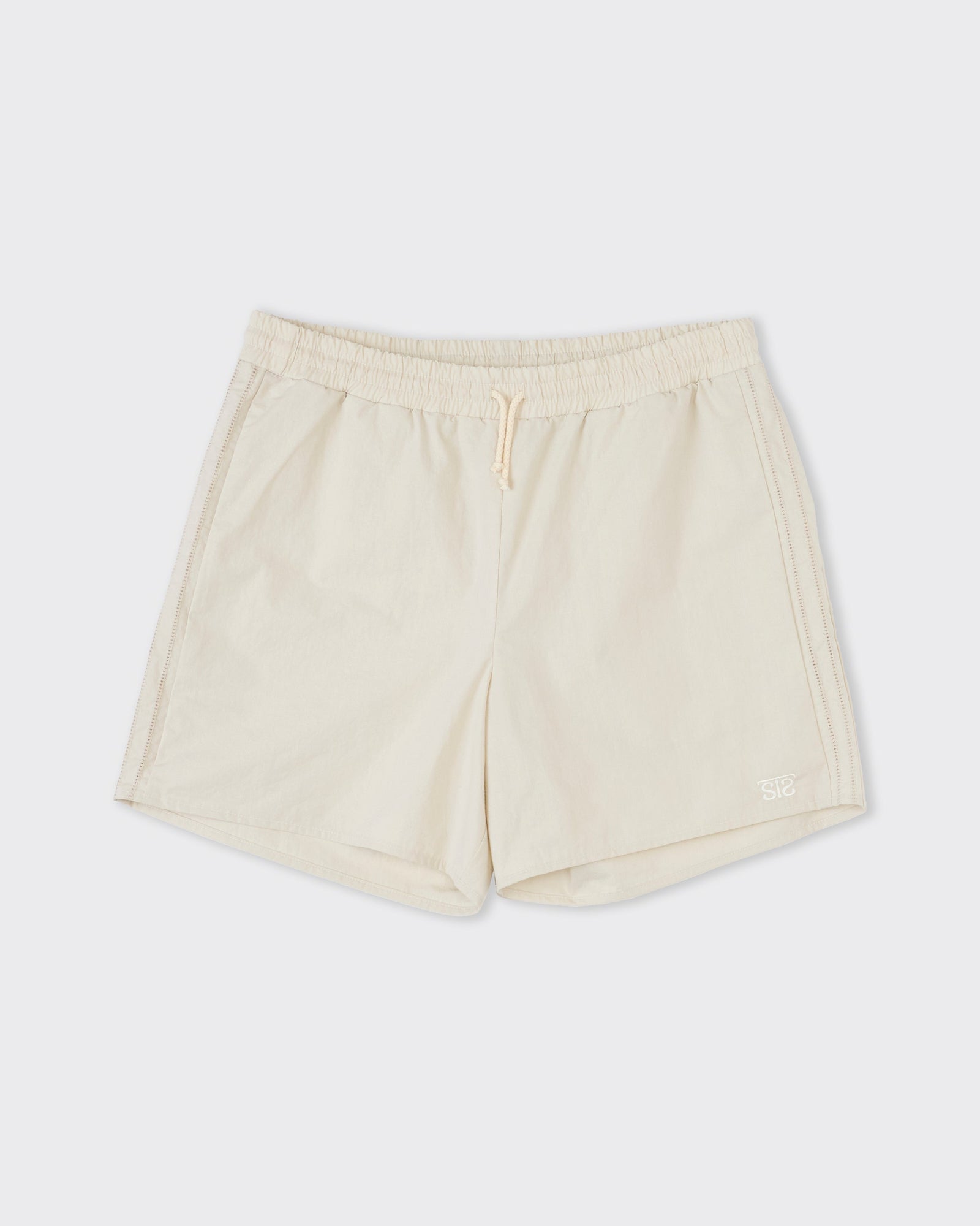Vented Drawstring Shorts Oyster