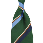 Bespoke Repp Stripe Silk Tie
