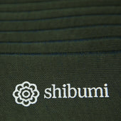 Knee Socks Shadow Stripes Olive Blue Pure Cotton