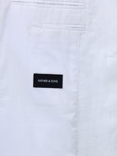 Veste Coordonnable Regular En Lin Blanc