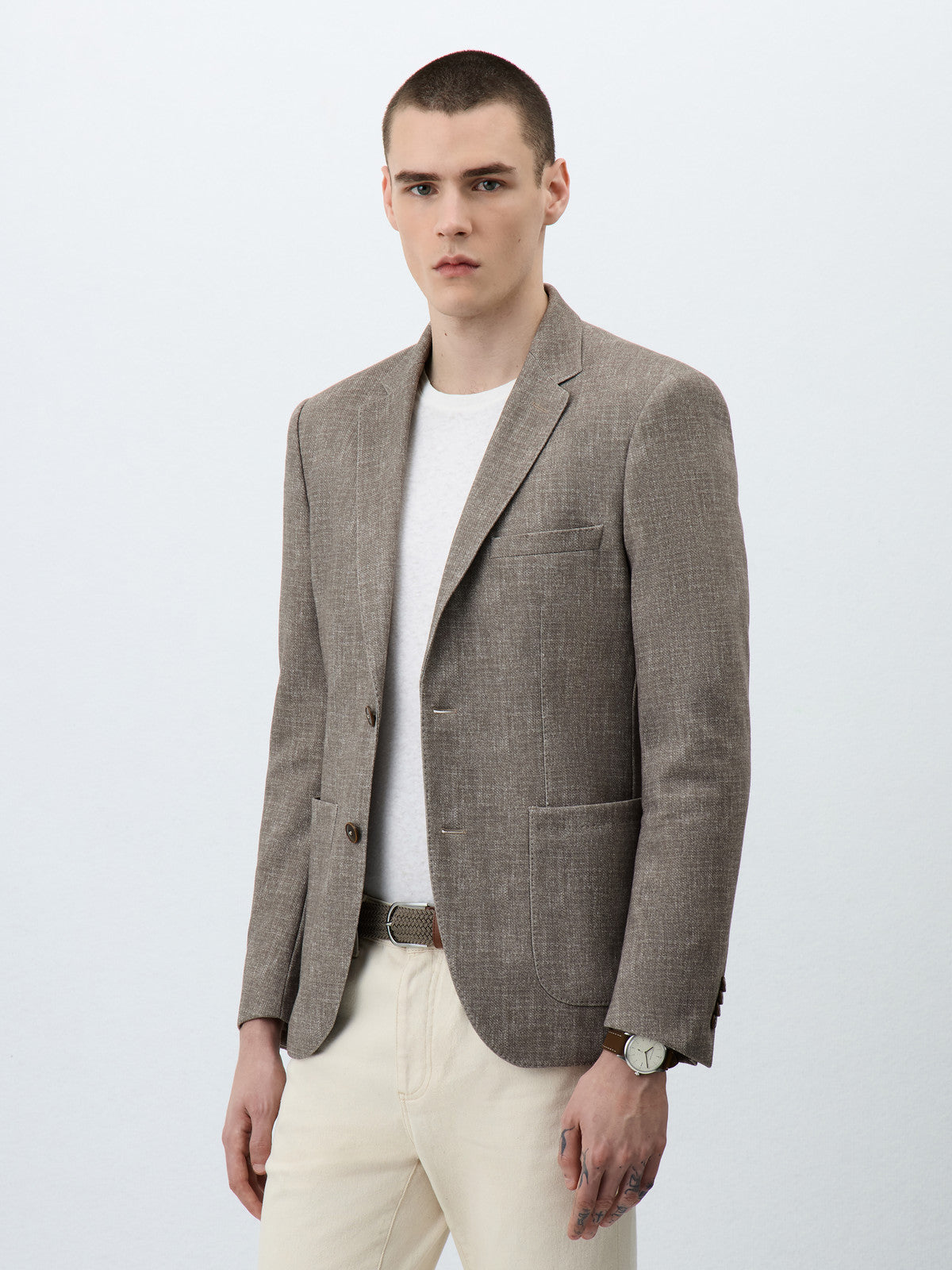 Veste Slim En Maille