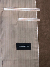 Veste Coordonnable Regular En Lin Marron