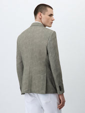 Veste Slim En Maille Kaki