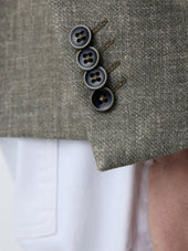 Veste Slim En Maille Kaki
