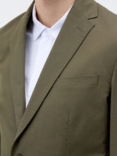 Veste Coordonnable Regular En Coton Stretch Kaki