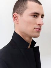 Veste Regular En Laine M Lang E Noire