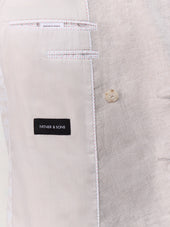 Veste Coordonnable Crois E Regular En Lin Beige