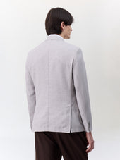 Veste Regular En Lin Et Coton Gris