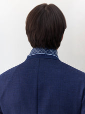 Veste Regular En Laine M Lang E Bleu Indigo