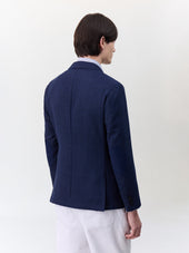 Veste Regular En Laine M Lang E Bleu Indigo