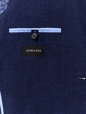 Veste Regular En Laine M Lang E Bleu Indigo