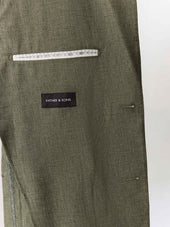 Veste Coordonnable Regular En Coton Et Lin Kaki