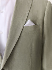 Veste Coordonnable Regular En Lin Kaki