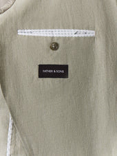 Veste Coordonnable Regular En Lin Kaki
