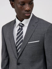 Veste De Costume Regular En Laine Grise Prince De Galles