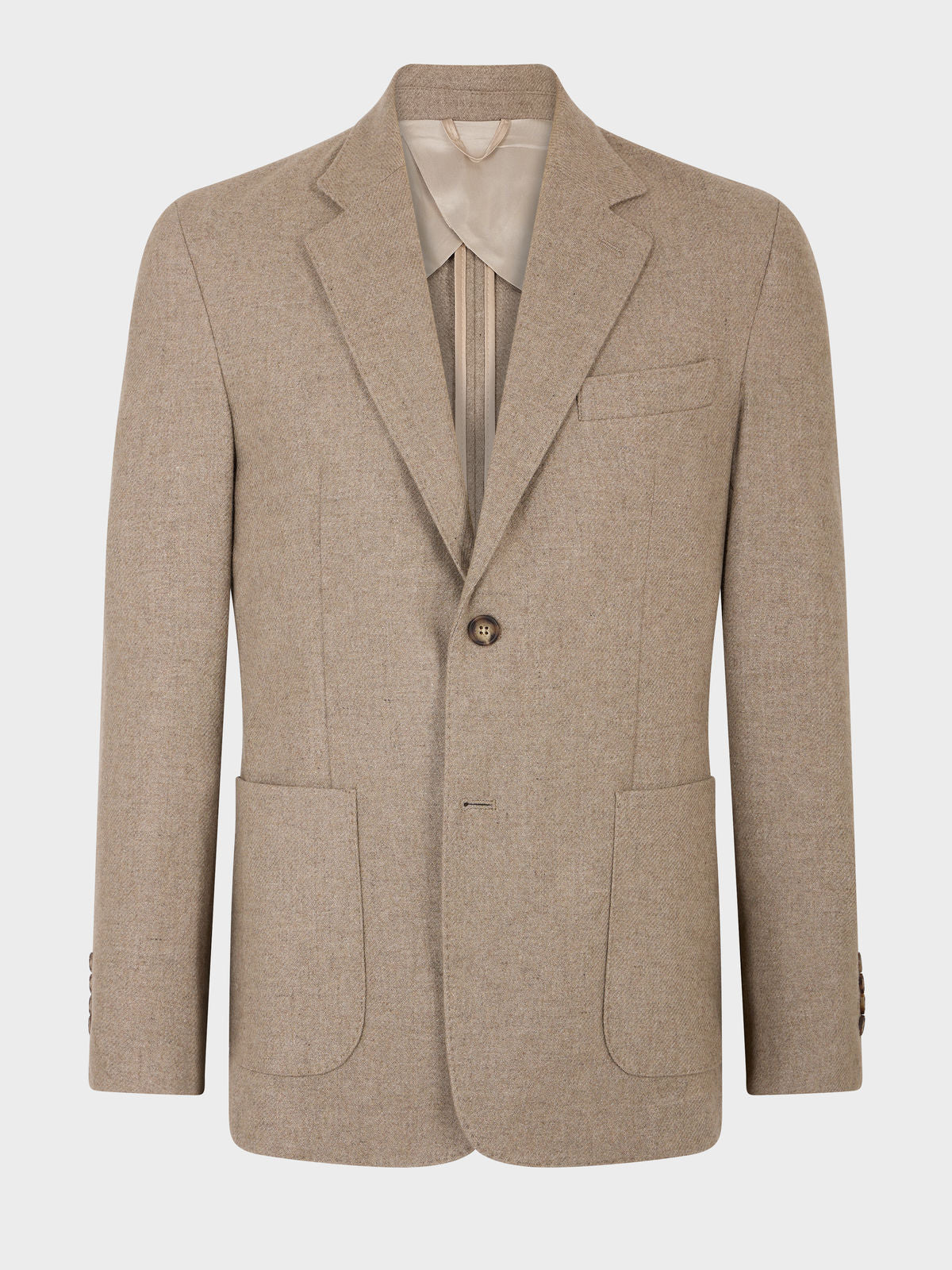 Veste Regular En Laine M Lang E Beige