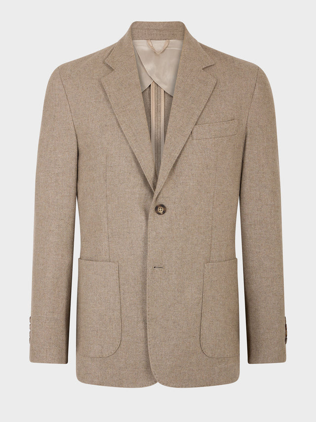 Veste Regular en laine mélangée beige