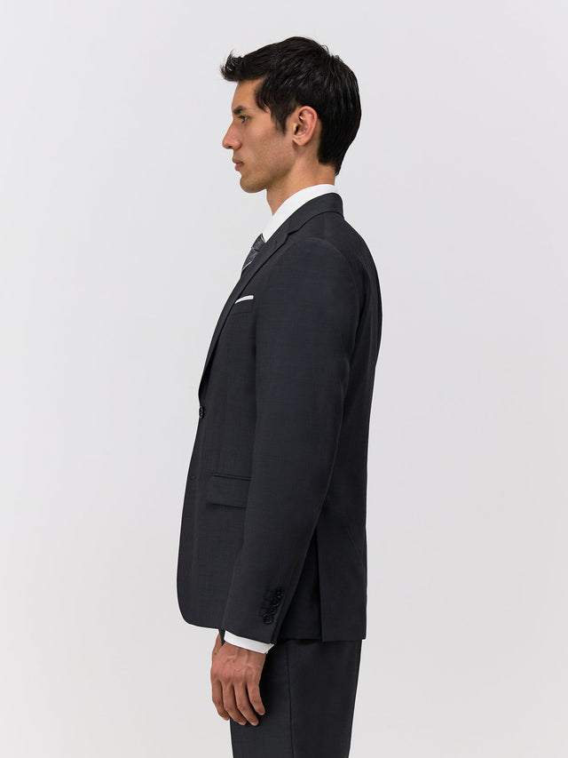 Veste de costume Regular en laine Marzotto unie anthracite