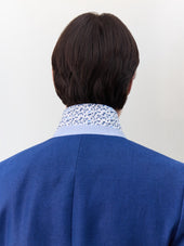 Veste Coordonnable Slim En Lin Bleu Indigo