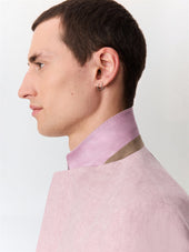 Veste Coordonnable Slim En Lin Violet