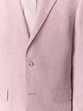 Veste Coordonnable Slim En Lin Violet