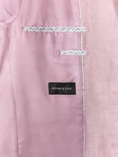 Veste Coordonnable Slim En Lin Violet