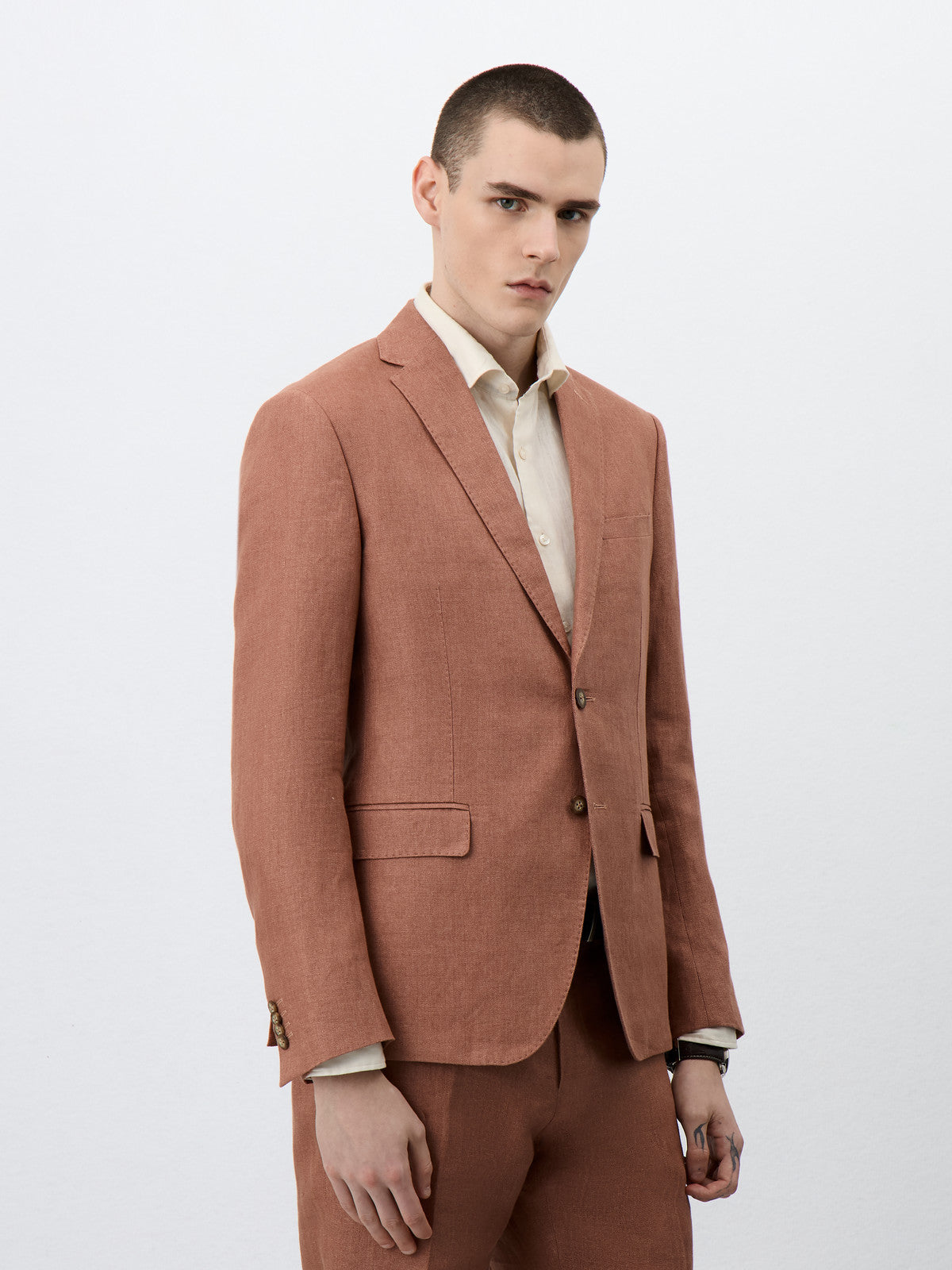 Veste Coordonnable Slim En Lin