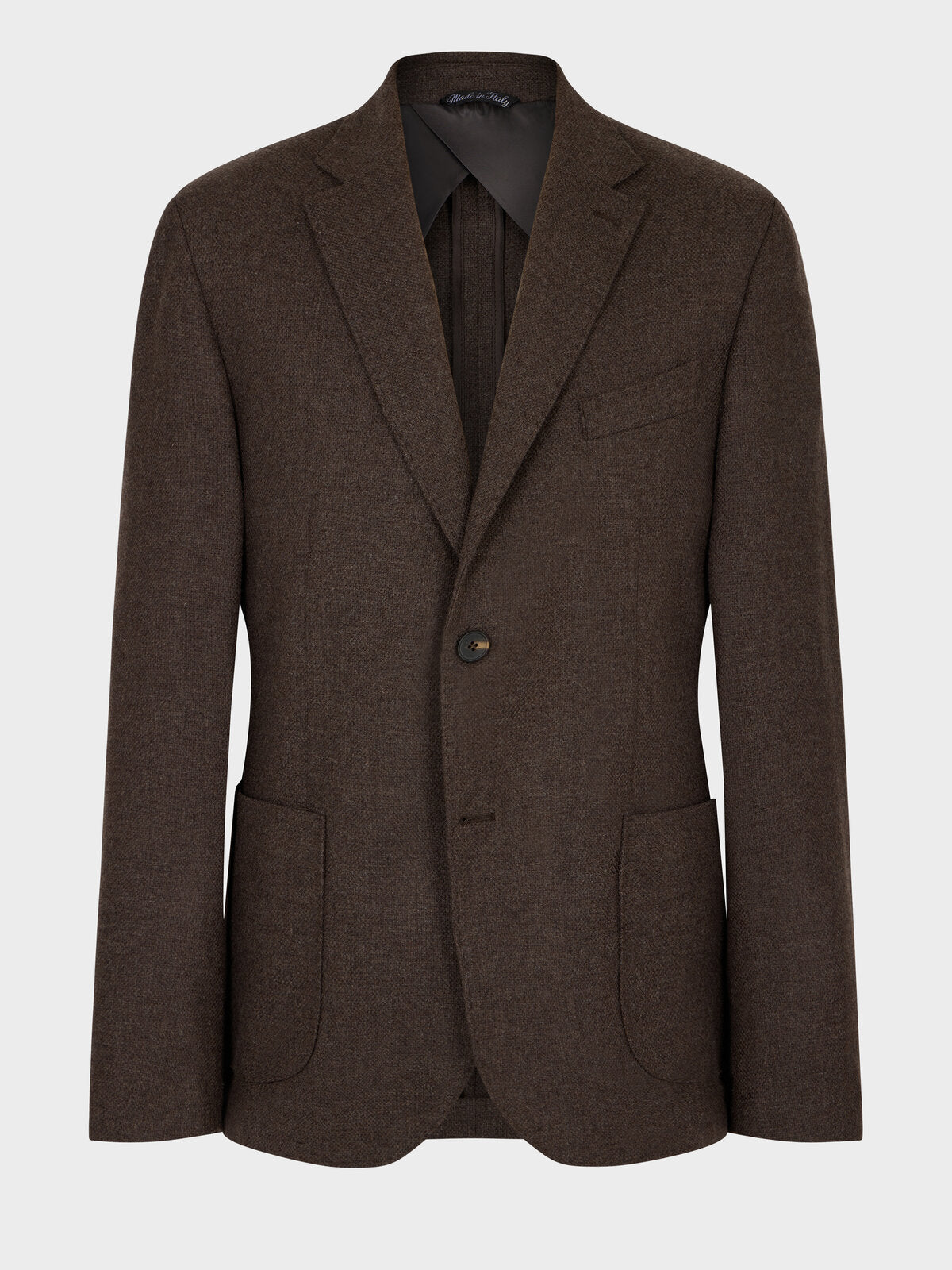 Veste Regular En Laine M Lang E Marron